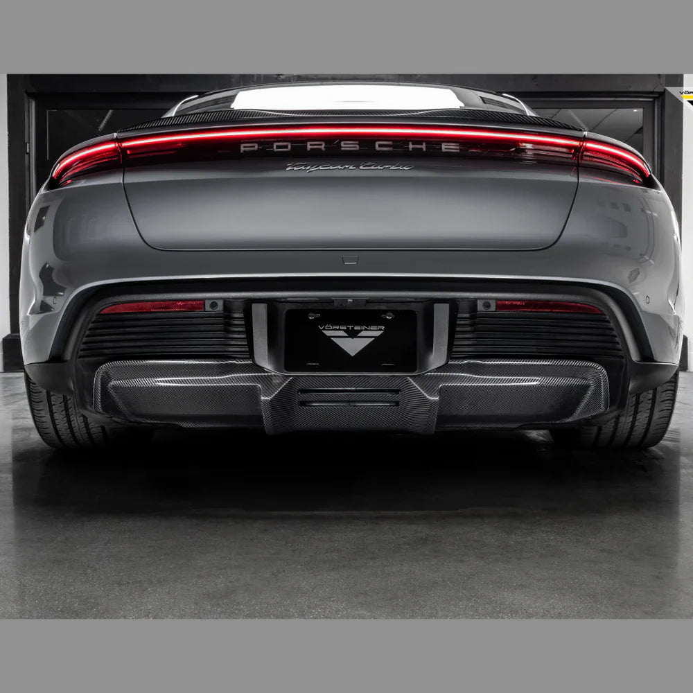 Vorsteiner GW9 Design Carbon Fiber Rear Diffuser   - 2020-2024 Porsche Taycan Turbo/S