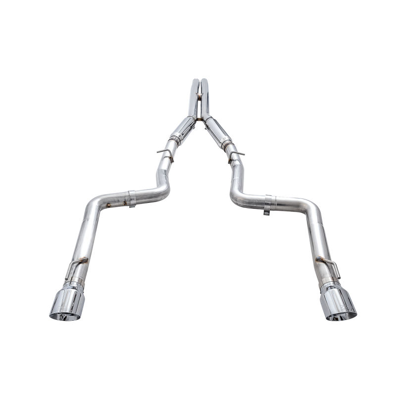 AWE Tuning Track Edition Exhaust w/Chrome Silver Tips - 2015+ Dodge Charger 6.4L/6.2L Supercharged