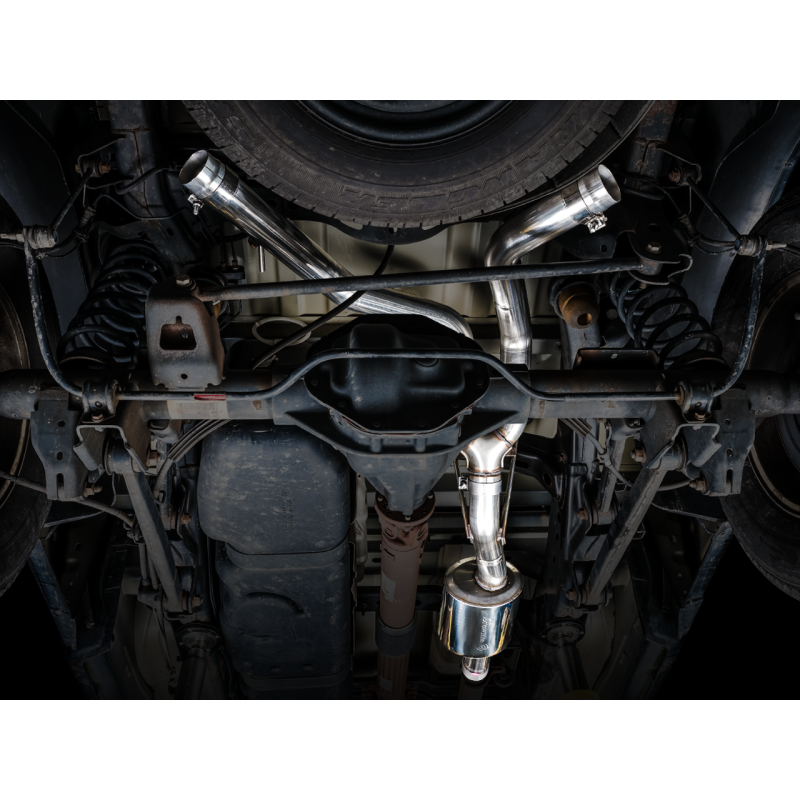 AWE Tuning 0FG Dual Rear Exit Cat-Back Exhaust w/ Chrome Silver Tips - 09-18 RAM 1500 5.7L (w/o Cutout)