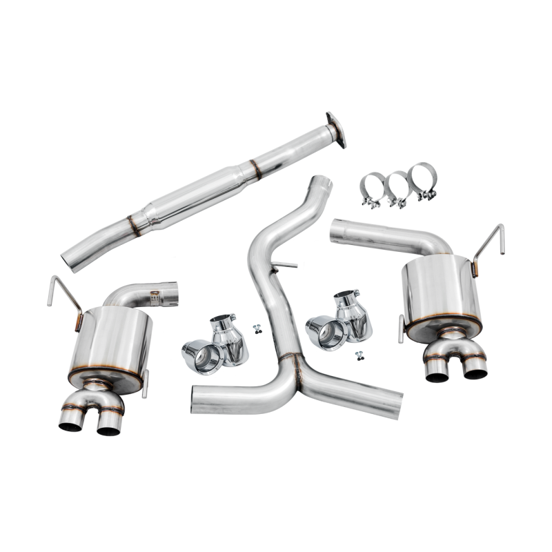 AWE Tuning Touring Edition Exhaust w/Chrome Silver Tips (102mm) - 2015+ Subaru WRX VA Sedan