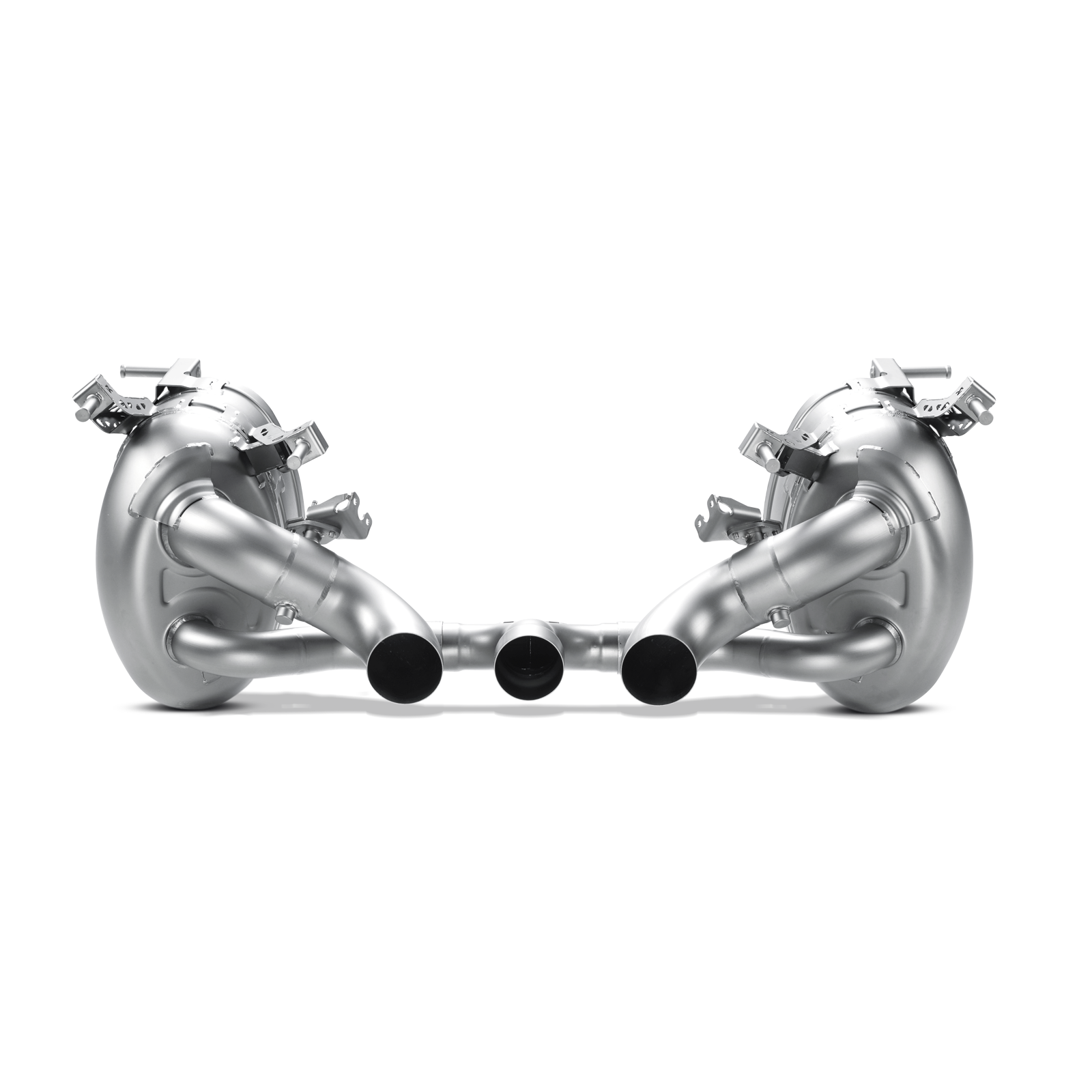 Akrapovič Slip-On Line Exhaust (Titanium) w/Carbon Tips - 2010-2015 Ferrari 458 Italia/458 Spider