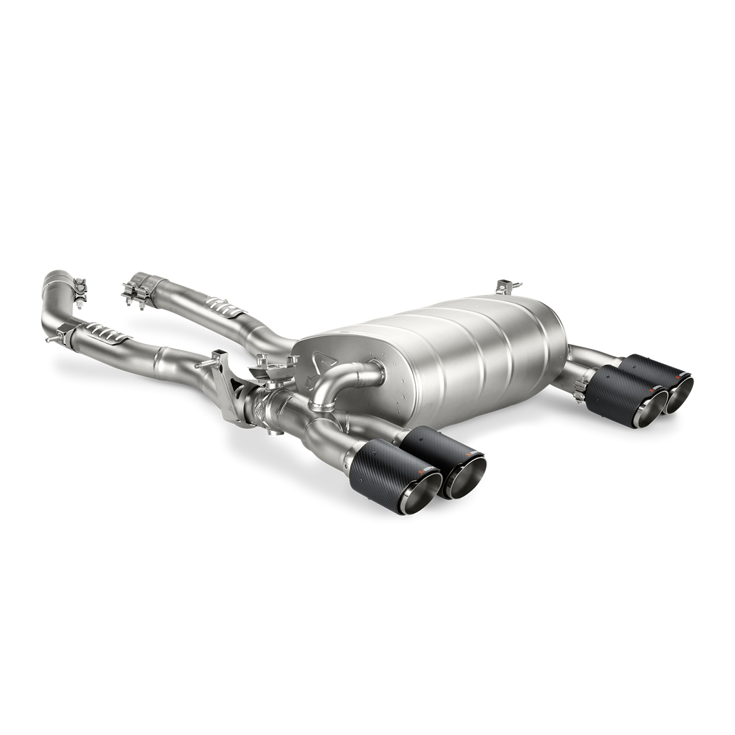 Akrapovič Slip-On Line Exhaust (Titanium) w/Carbon Tips - 2014-2018 BWW M3 (F80) - T1 Motorsports