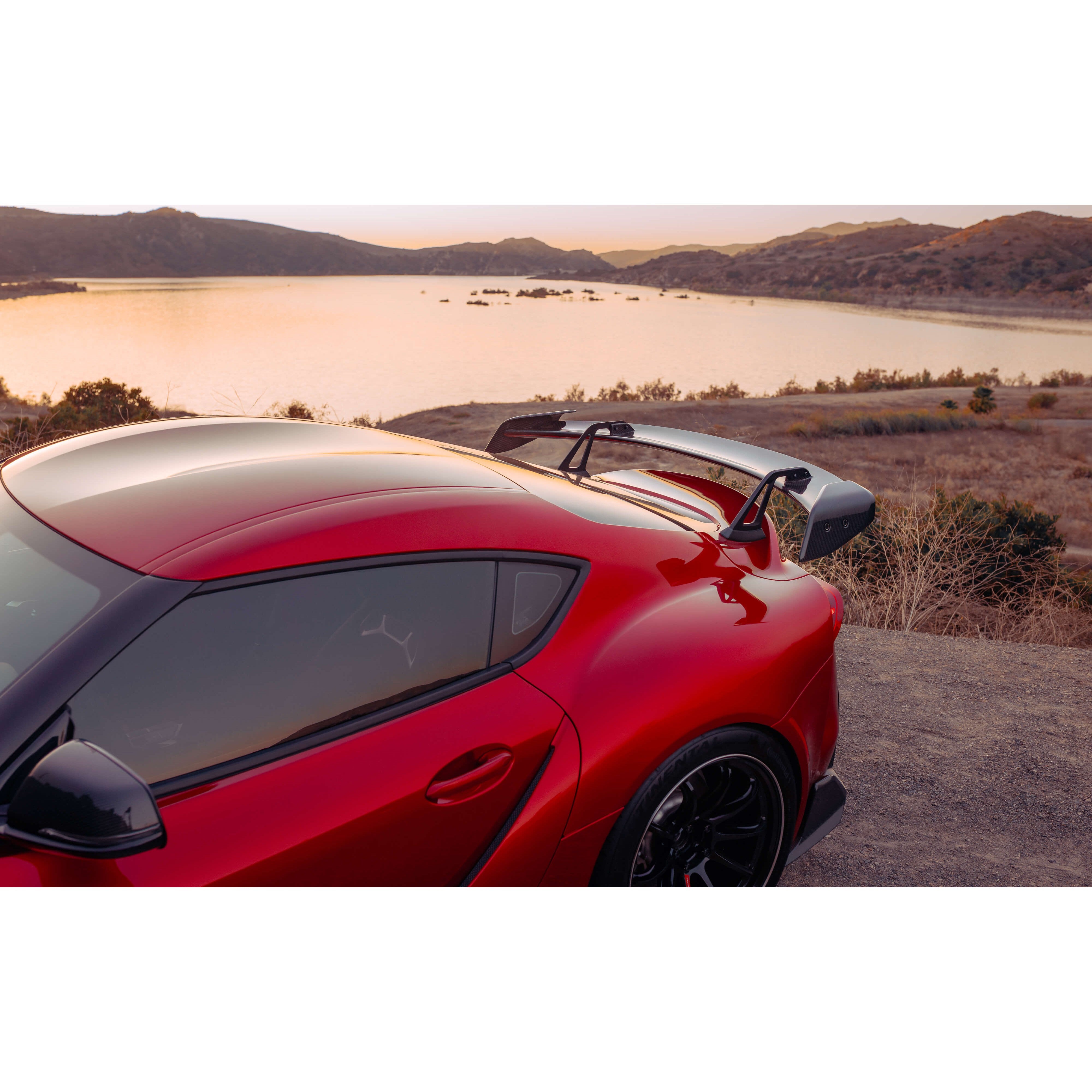 ADRO Toyota GR Supra AT-R2 Carbon Fiber Swan Neck Wing