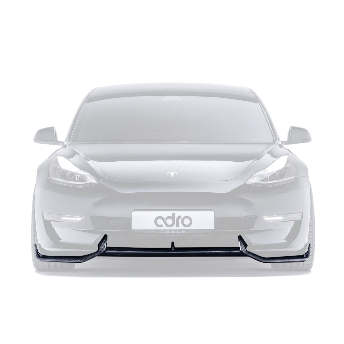 ADRO Tesla Model 3 Carbon Fiber Front Lip V2 (2017-2023)