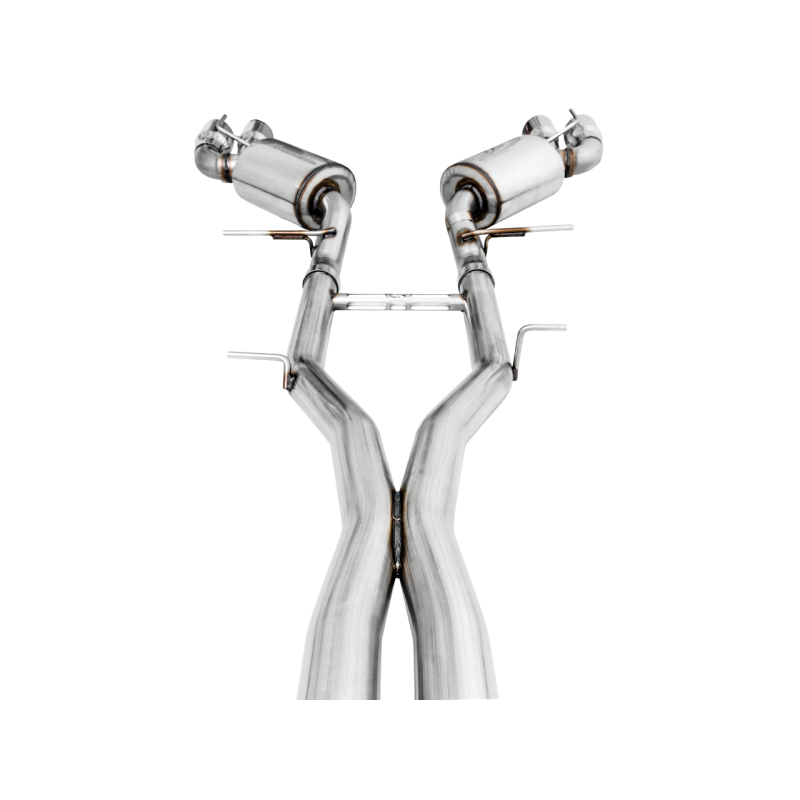 AWE Tuning Touring Edition Non-Res Cat-Back Exhaust w/Quad Chrome Silver Tips - 16-19 Chevy Camaro SS