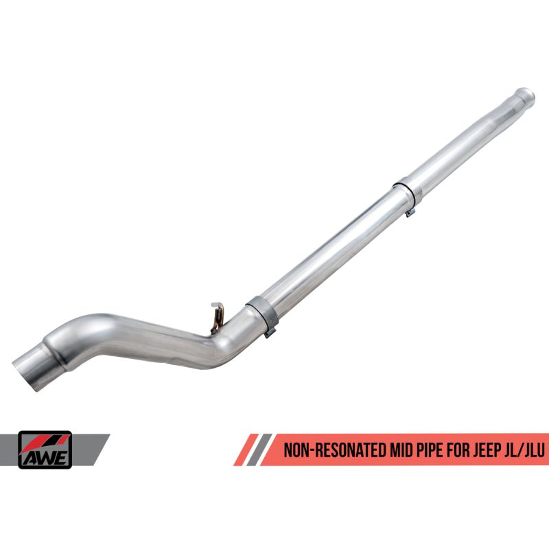 AWE Tuning 2018+ Jeep Wrangler JL/JLU 3.6L Non-Resonated Mid Pipe