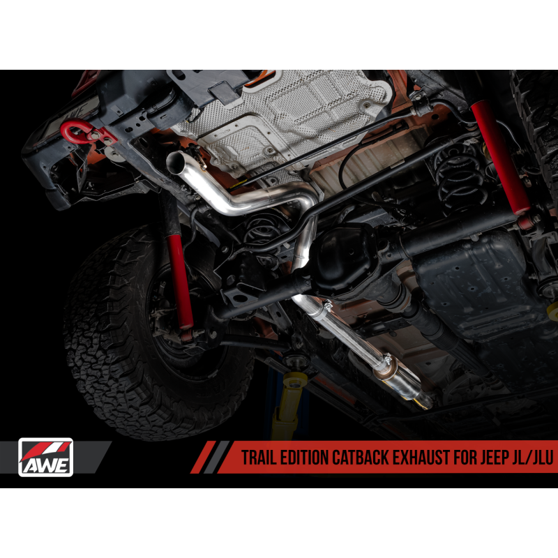 AWE Tuning 2018+ Jeep Wrangler JL/JLU 2.0T Trail Edition Cat-Back Exhaust