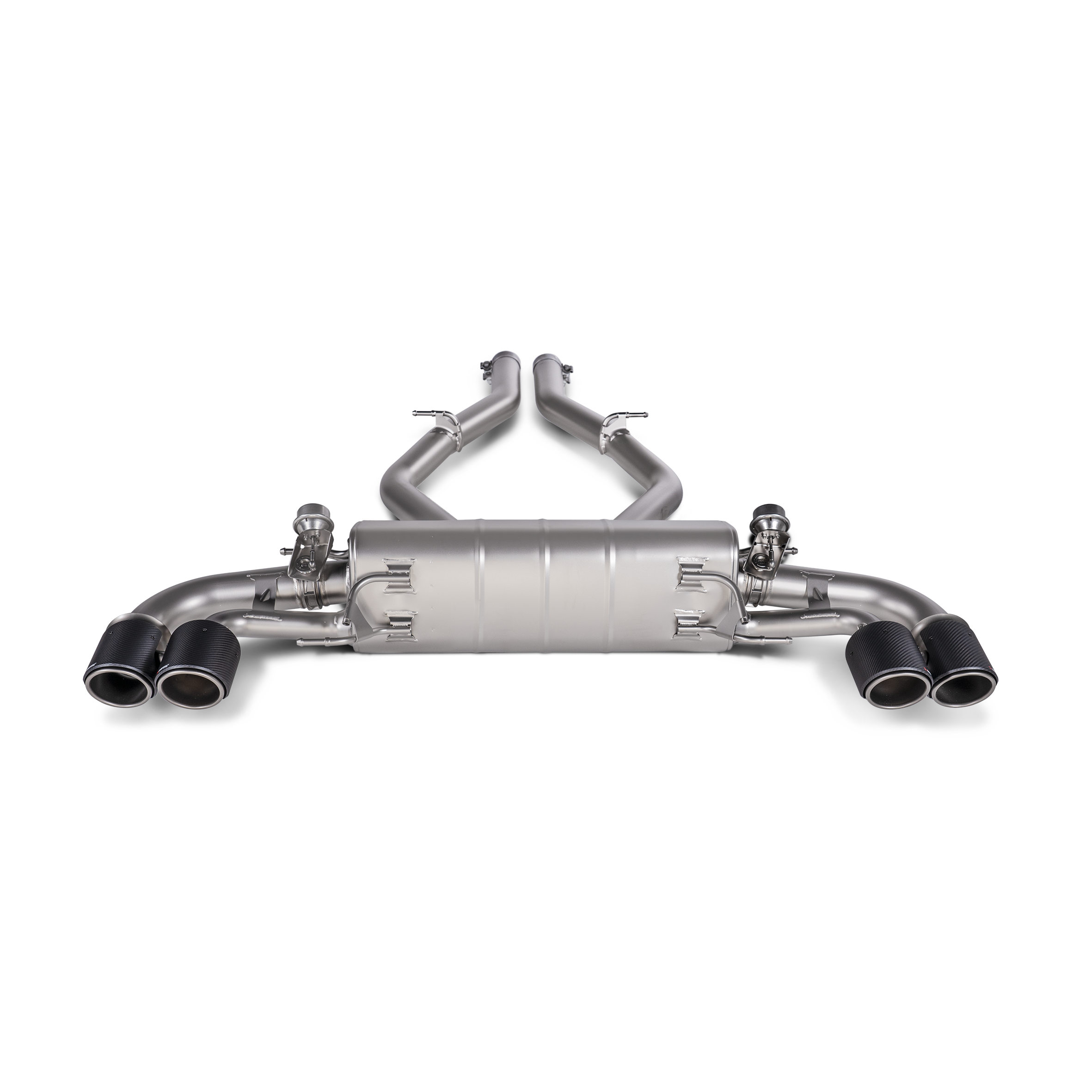 Akrapovič Slip-On Line Exhaust (Titanium) w/Carbon Tips - 2016-2020 Alfa Romeo Giulia Quadrifoglio