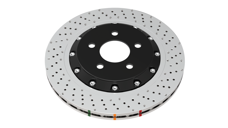 DBA 14-18 Audi RS7 Iron Rotors Front 5000 Series Drilled & Slotted Rotor w/Silver Hat