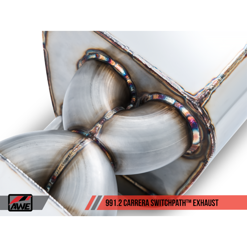 AWE Tuning Porsche 911 (991.2) Carrera / S SwitchPath Exhaust for PSE Cars - Diamond Black Tips