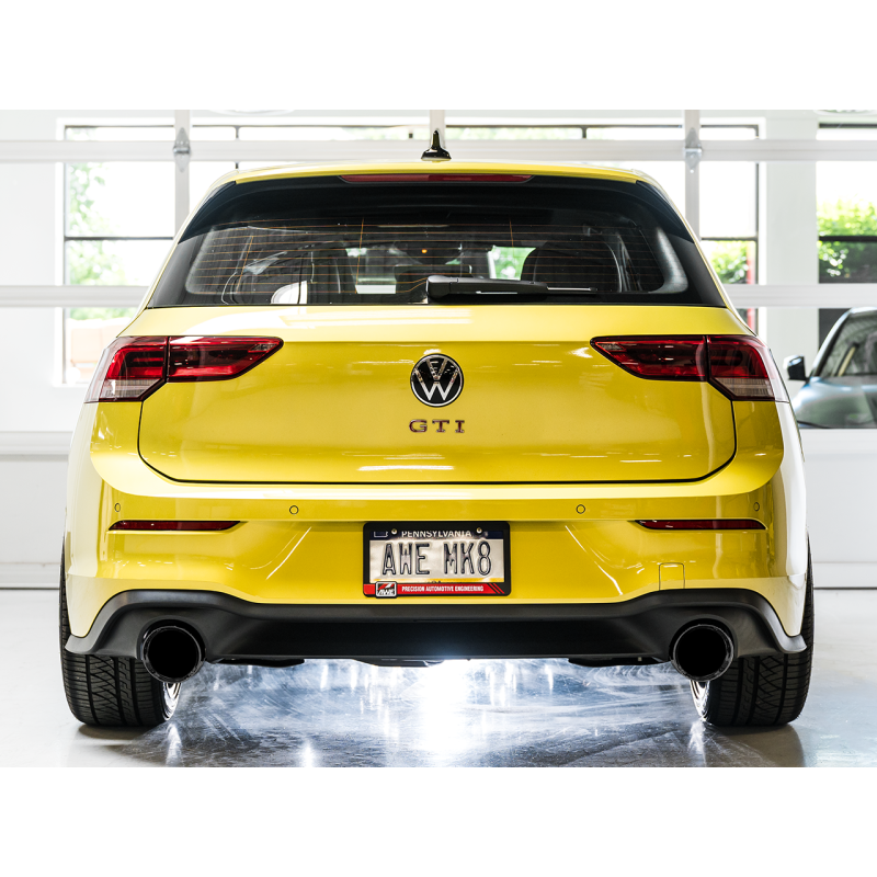 AWE Tuning Track Edition Exhaust w/ Diamond Black Tips - 2022+ Volkswagen GTI MK8