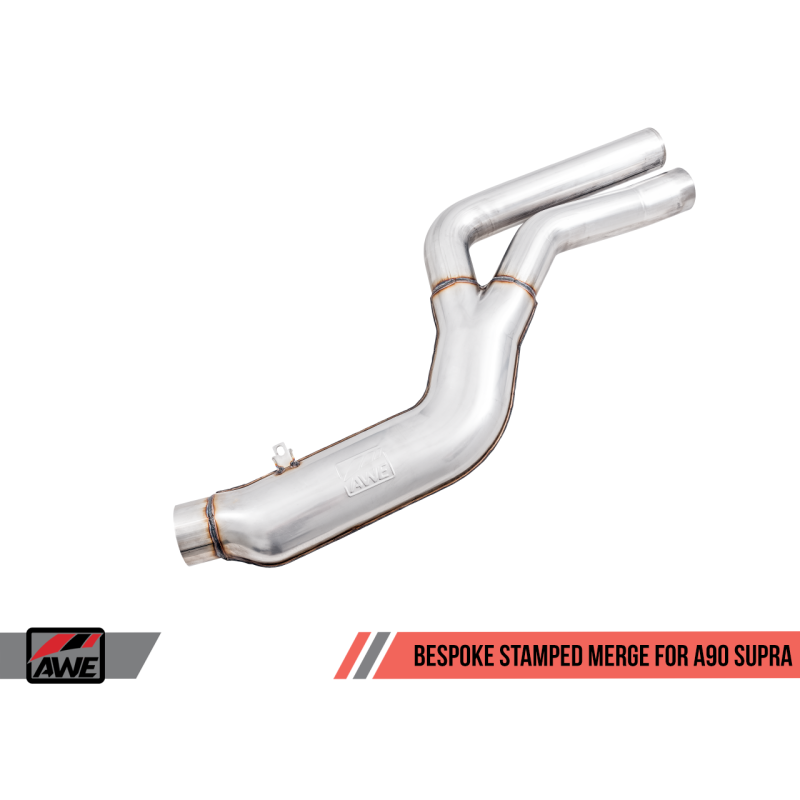 AWE Tuning 2020+ Toyota Supra A90 Non-Resonated Touring Edition Exhaust - 5in Chrome Silver Tips