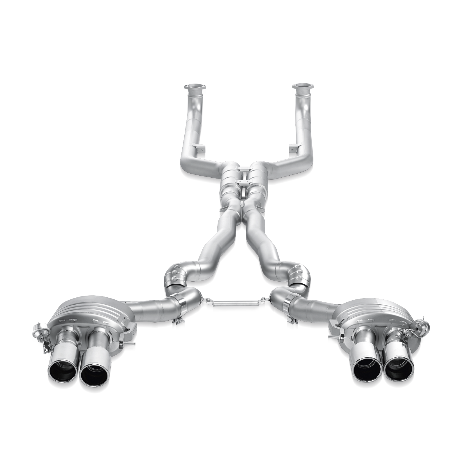 Akrapovič Evolution Line Catback Exhaust (Titanium) w/Titanium Tips - 2012-2018 BMW M6 - T1 Motorsports