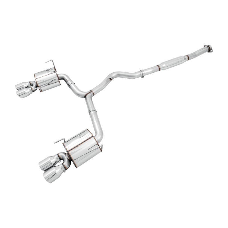 AWE Tuning Subaru STI VA / WRX GV / STI GV Sedan Touring Edition Exhaust - Chrome Silver Tip (102mm)