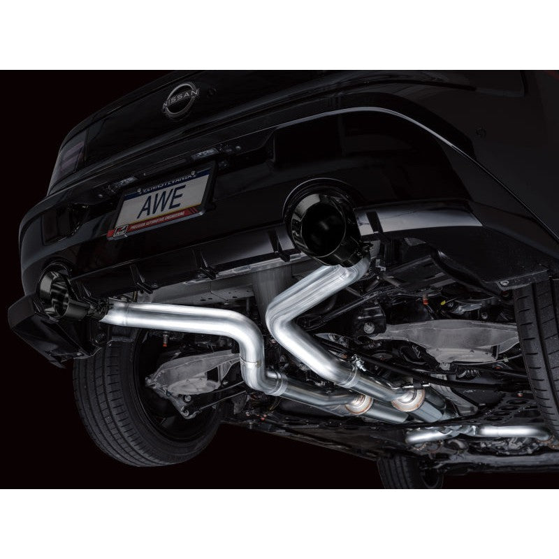 AWE Tuning Track Edition Catback Exhaust System w/ Diamond Black Tips - 2023+ Nissan Z