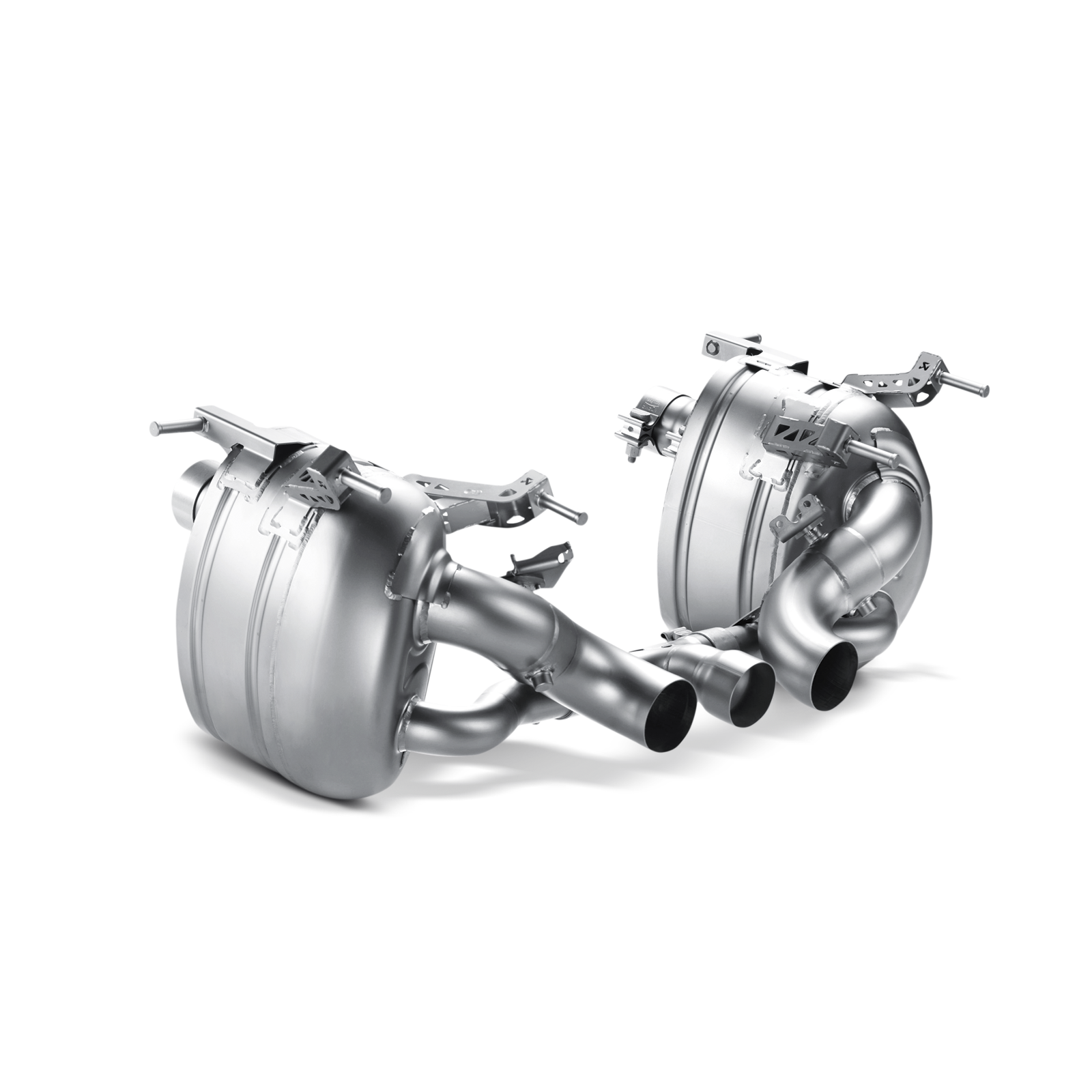Akrapovič Slip-On Line Exhaust (Titanium) w/Carbon Tips - 2010-2015 Ferrari 458 Italia/458 Spider