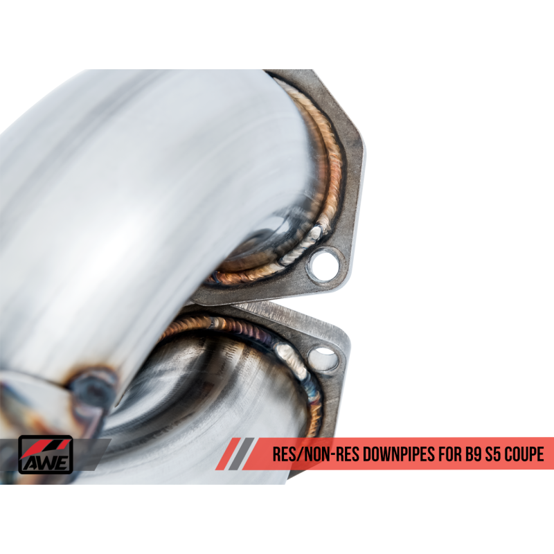 AWE Tuning Audi B9 S5 Coupe 3.0T Track Edition Exhaust - Diamond Black Tips (102mm)