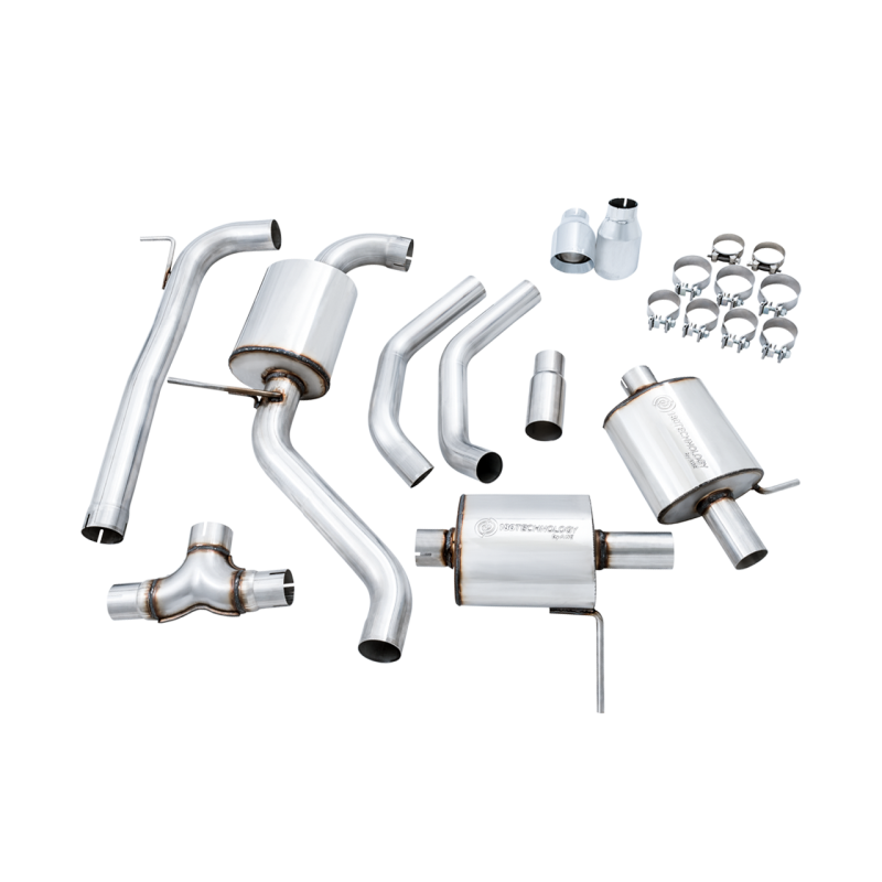 AWE Tuning Touring Exhaust w/Chrome Silver Tips (Fits High-Flow DP) - 18-21 Volkswagen Jetta GLI MK7