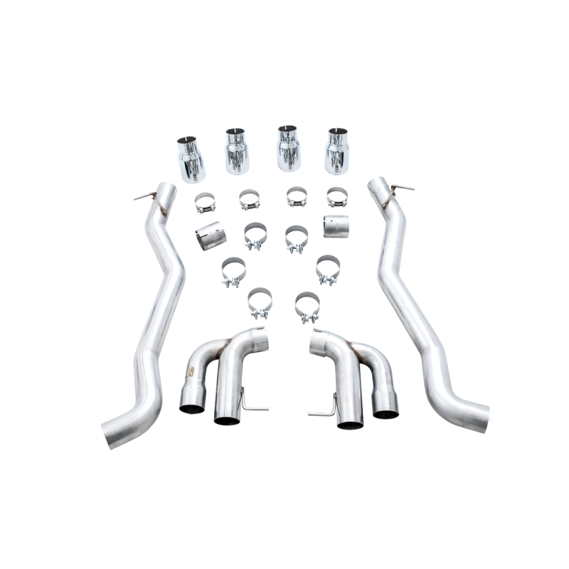 AWE Tuning Track Edition Axle-back Exhaust w/Chrome Silver Tips - 18-19 BMW M5 (F90) 4.4T AWD