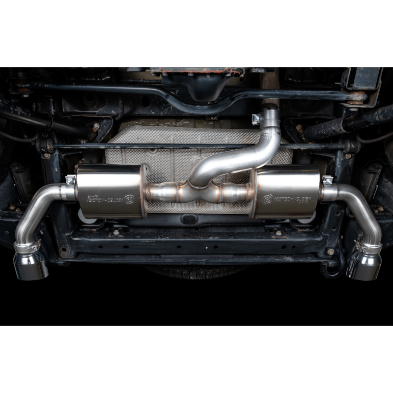 AWE Tuning Tread Edition Axle-Back Dual Exhaust w/ Chrome Silver Tips - 07-18 Jeep Wrangler JK/JKU 3.6L
