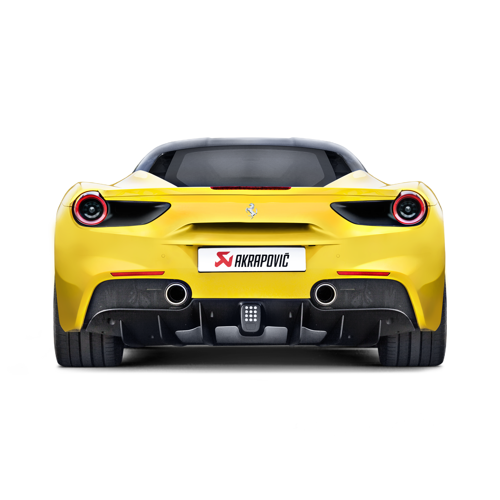 Akrapovič Slip-On Line Exhaust (Titanium) w/Carbon Tips - 2016-2019 Ferrari 488 GTB/488 Spider - T1 Motorsports
