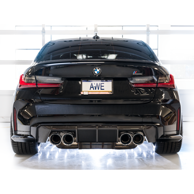 AWE Tuning SwitchPath Catback Exhaust w/ Chrome Silver Tips - 2021+ BMW G8X M3/M4
