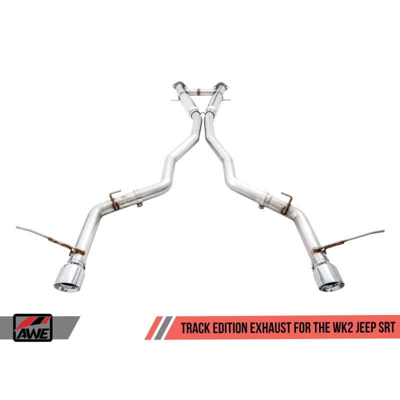 AWE Tuning 2020 Jeep Grand Cherokee SRT Track Edition Exhaust - Chrome Silver Tips