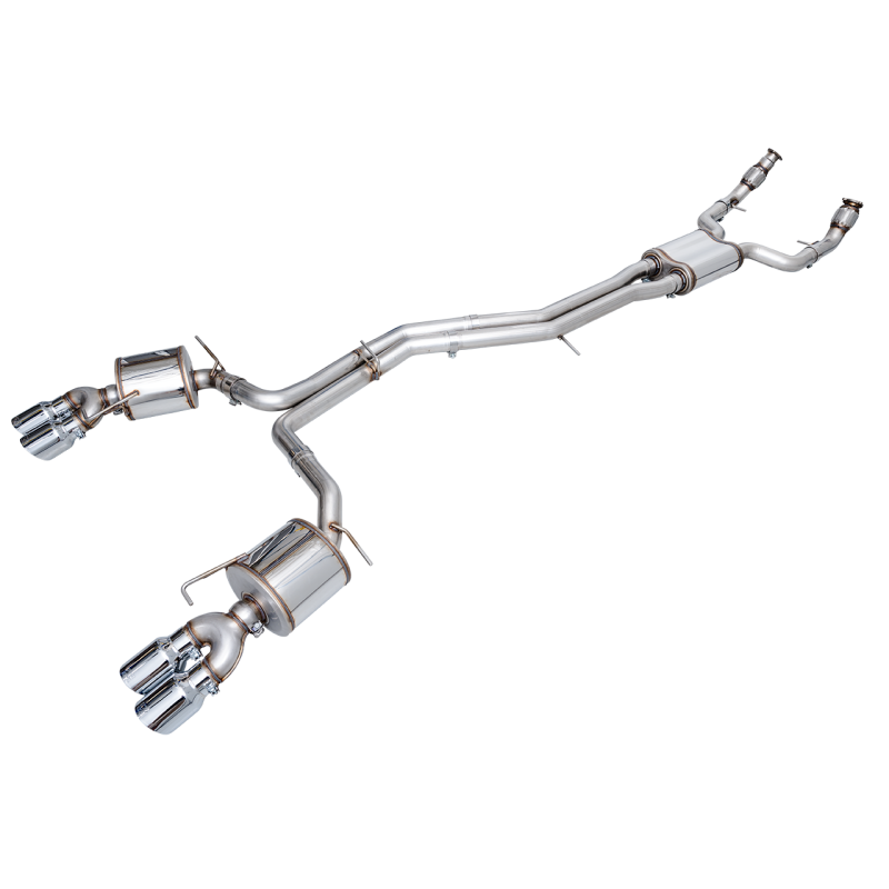AWE Tuning Touring Edition Exhaust w/Chrome Silver Tips - 19-23 Audi C8 S6/S7 2.9T V6 AWD
