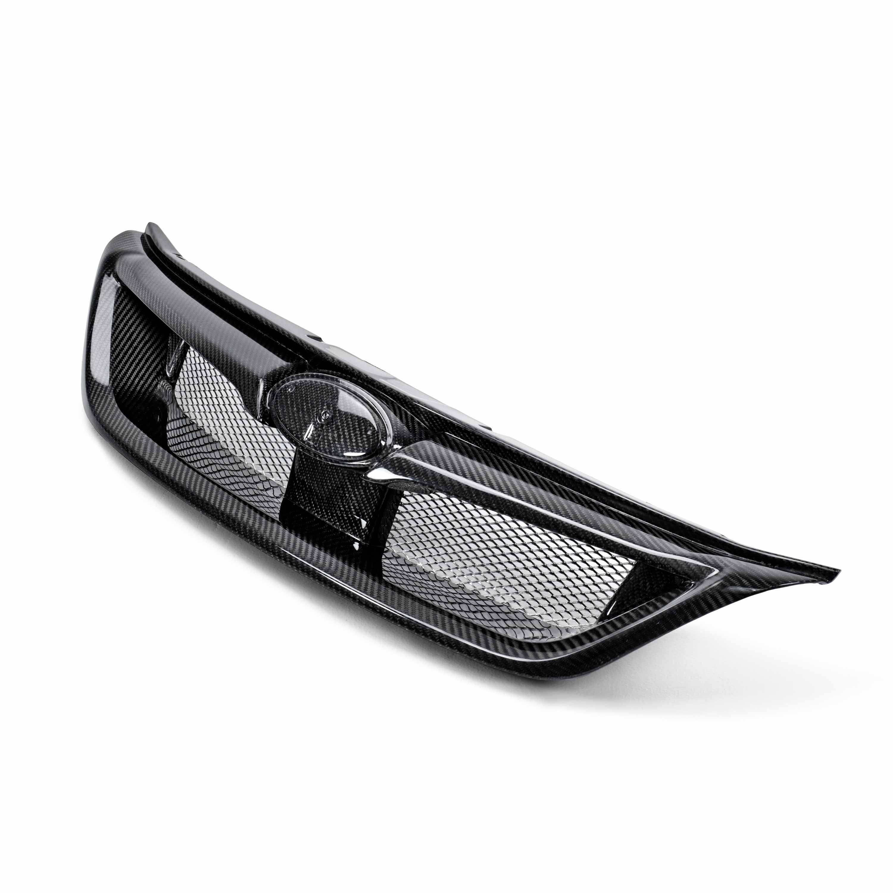Seibon STI-Style Carbon Fiber Front Grille - 2011-2014 Subaru WRX STI