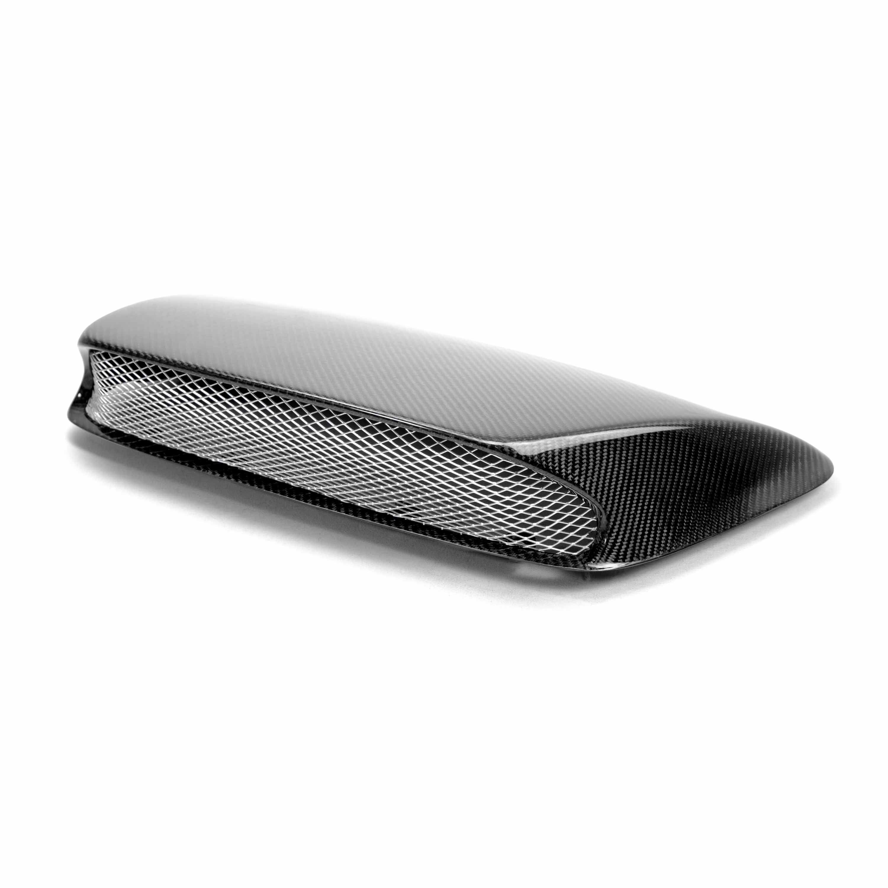 Seibon STI-Style Carbon Fiber Hood Scoop - 2006-2007 Subaru Impreza/WRX (Only Fits OEM Hoods)