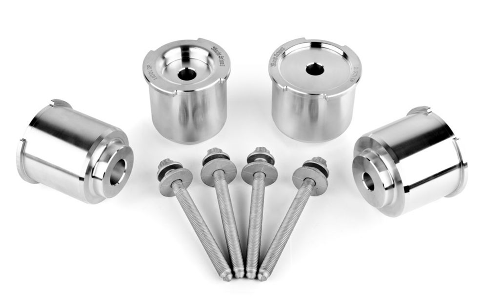 Macht Schnell - Solid Aluminum Subframe Bushing Kit - E82 1M & E9X M3 - T1 Motorsports